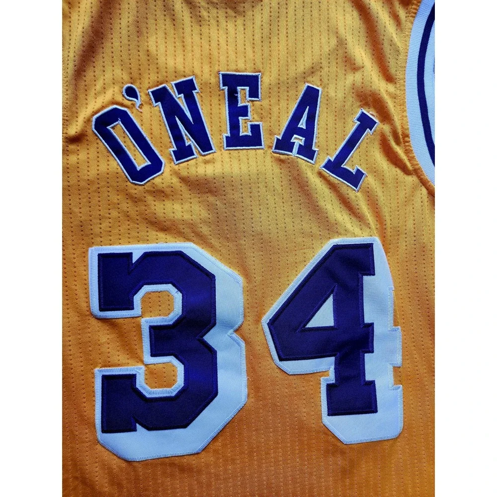 Adidas Los Angeles Lakers Shaquille O'Neal 34 Hardwood Classics Jersey Mens L